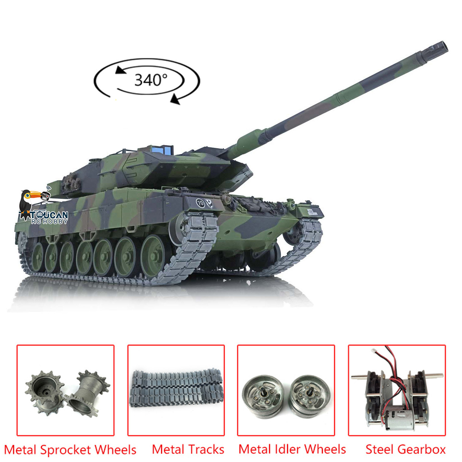 Rc Hobby Tank - Amerykański model zabawka Heng Long 1/16