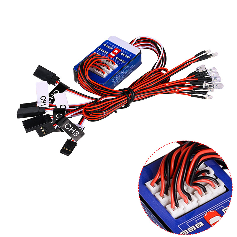 Rc Hobby Drift Car - Zestaw oświetlenia RC 12 LED, inteligentne