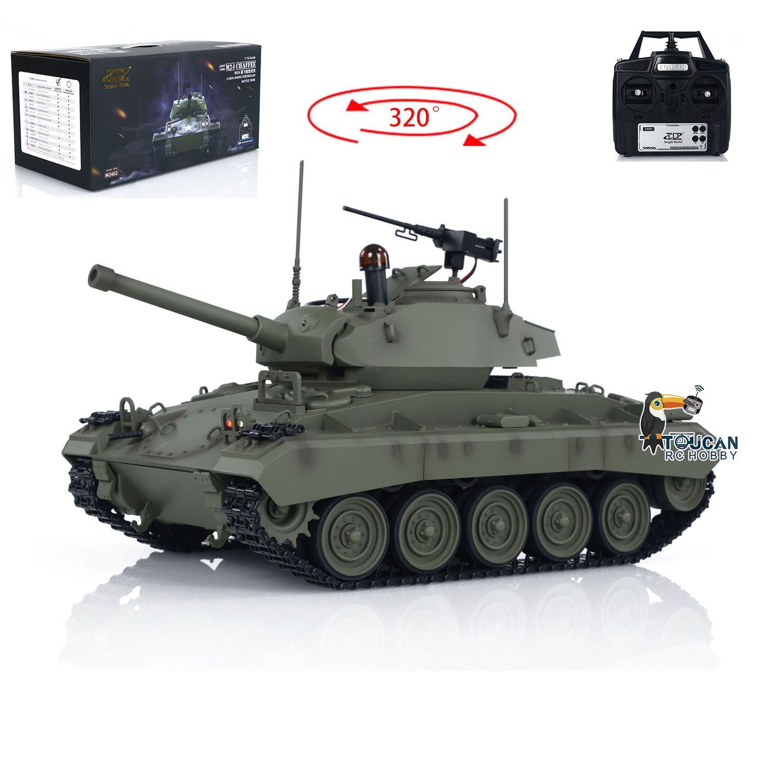 Rc Hobby Tank - Zabawki Tongde 1/16 M24 Chaffee RC