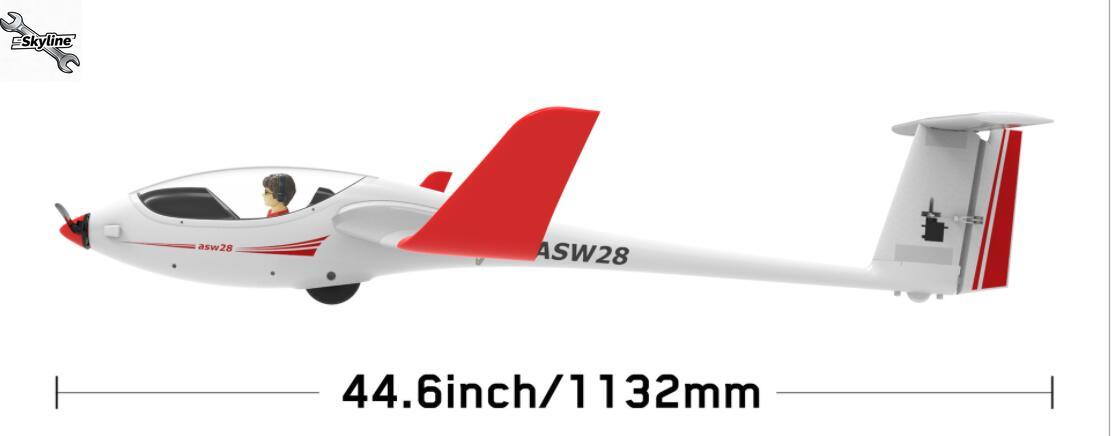 RC ASW28 ASW-28 2540mm rozpięt – Rc Glider Foam Wing recenzja i cena