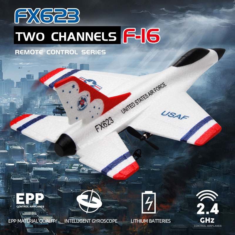 Nowy Fx623/F16 RC samolot dwuk – Rc Glider Foam Wing recenzja i cena